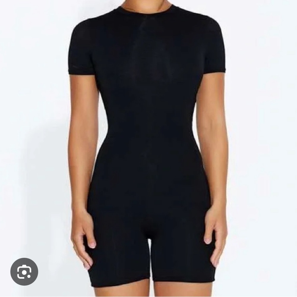Black Short Sleeve Jumpsuit